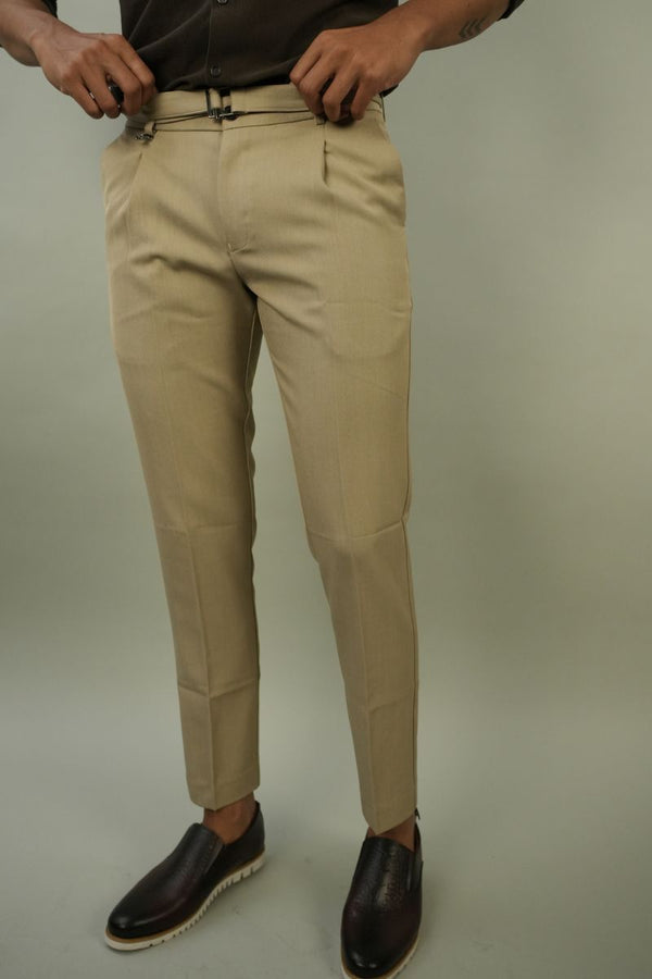 Formal Cream Trouser For Men | Office Wear Trouser | Formal Wear