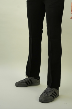 Men's Black Slim Fit Casual Office Wear Trousers for Men