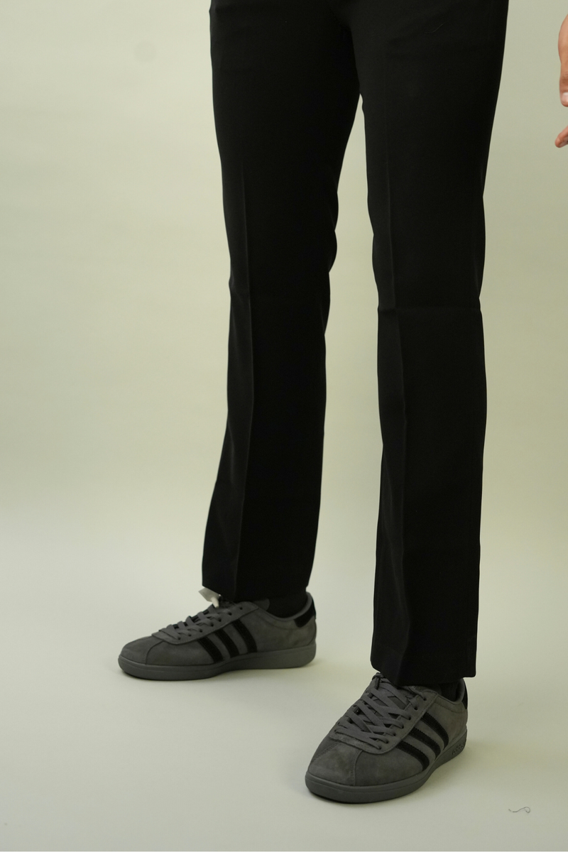 Men's Black Slim Fit Casual Office Wear Trousers for Men