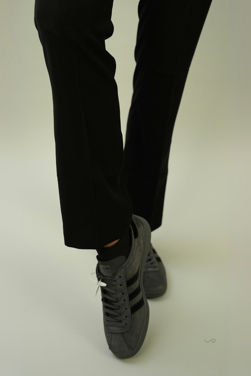 Men's Black Slim Fit Casual Office Wear Trousers for Men