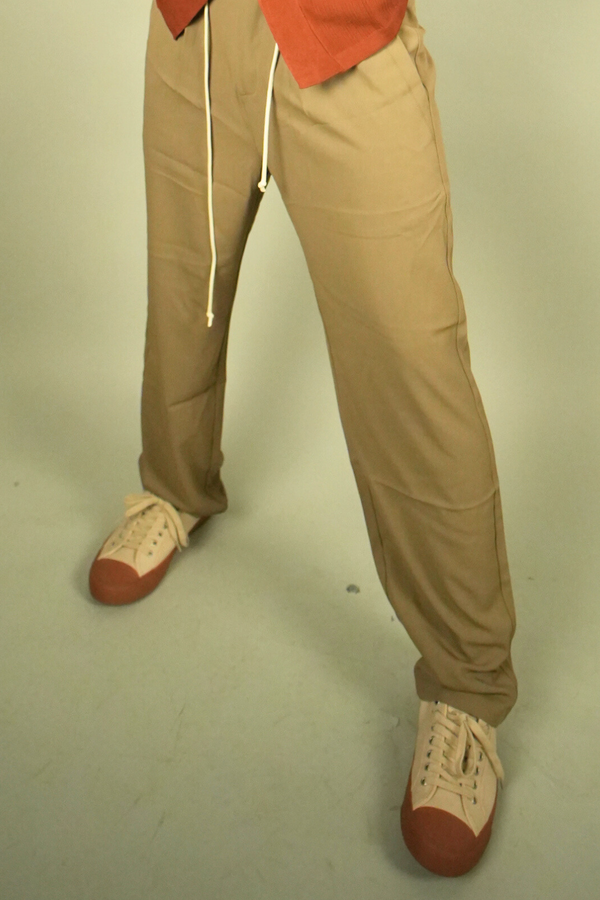 Loose Fit Trousers with Drawstring For Men | Party Wear Trouser