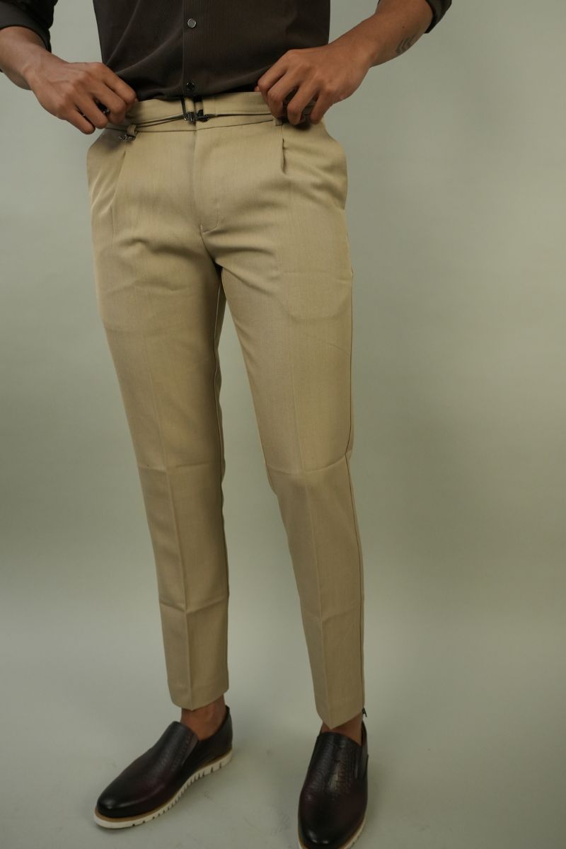Formal Cream Trouser For Men | Office Wear Trouser | Formal Wear